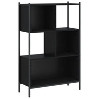 Libreria Nera 72x28x109 cm in Legno Multistratocod mxl 109921