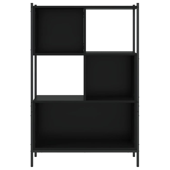 Libreria Nera 72x28x109 cm in Legno Multistrato 838883