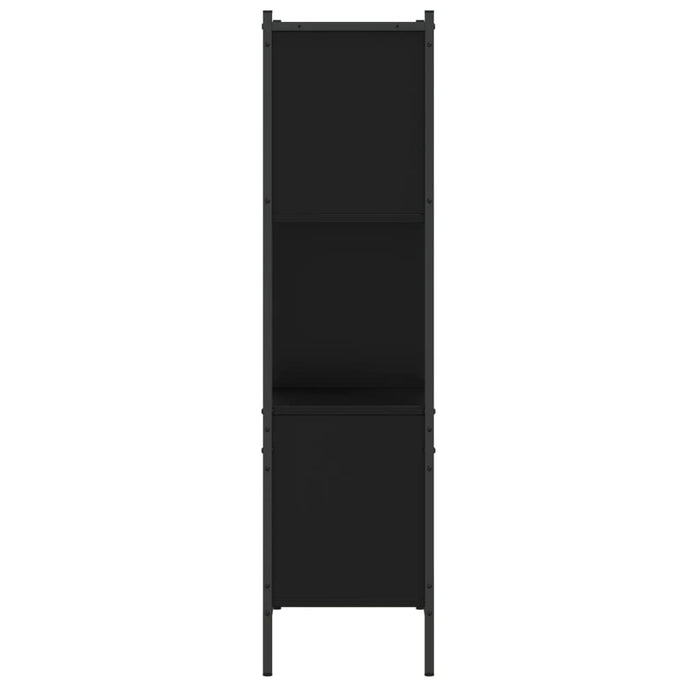 Libreria Nera 72x28x109 cm in Legno Multistrato 838883