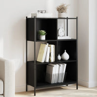 Libreria Nera 72x28x109 cm in Legno Multistrato 838883