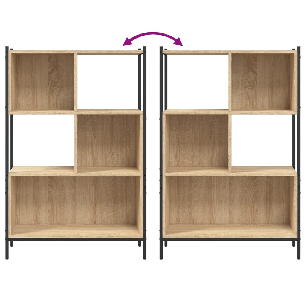 Libreria Rovere Sonoma 72x28x109 cm in Legno Multistrato 838884