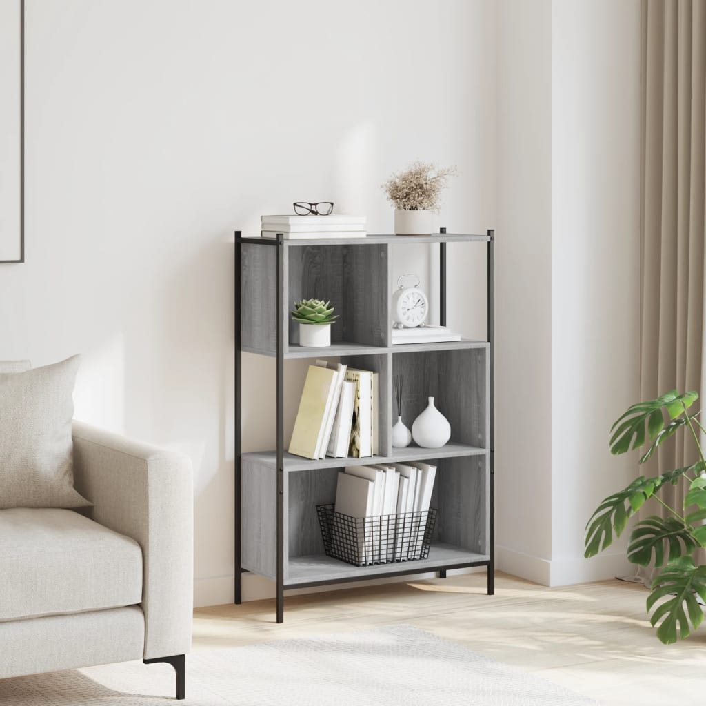 Libreria Grigio Sonoma 72x28x109 cm in Legno Multistrato 838886