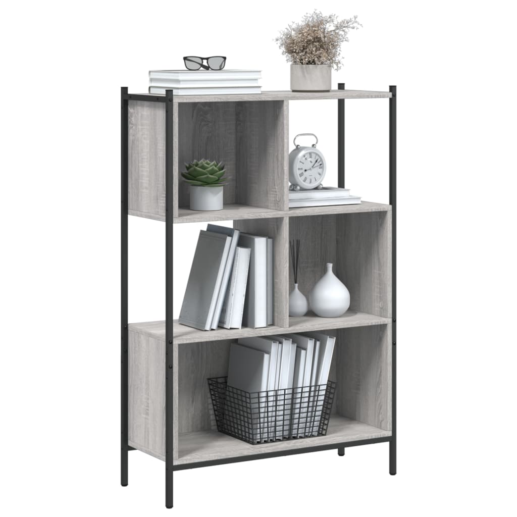 Libreria Grigio Sonoma 72x28x109 cm in Legno Multistrato 838886