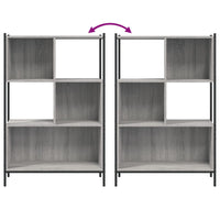 Libreria Grigio Sonoma 72x28x109 cm in Legno Multistrato 838886