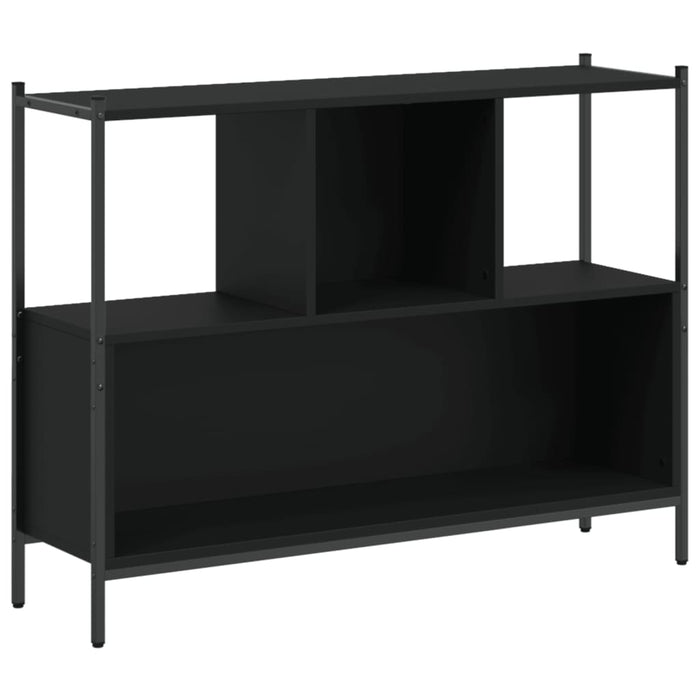 Libreria Nera 102x28x77,5 cm in Legno Multistrato 838898