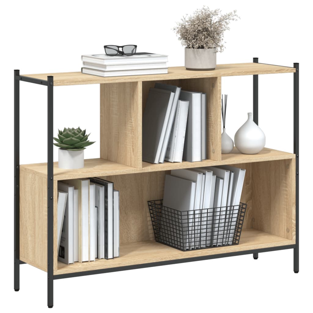 Libreria Rovere Sonoma 102x28x77,5 cm in Legno Multistrato 838899