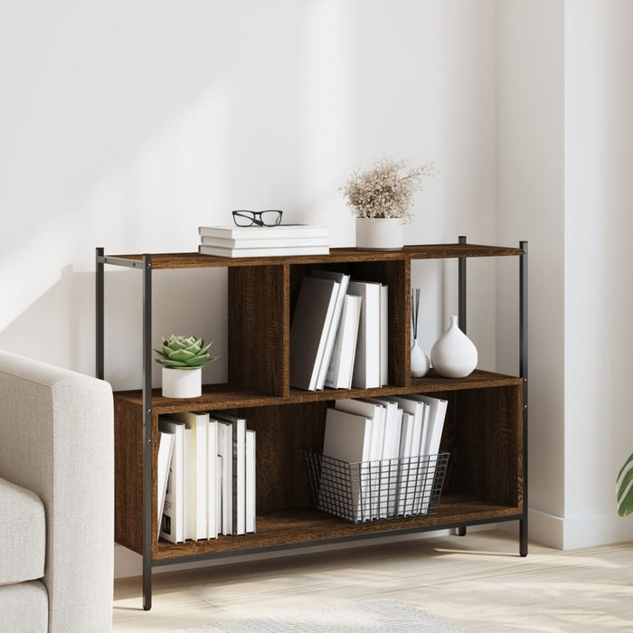 Libreria Rovere Marrone 102x28x77,5 cm in Legno Multistrato 838902