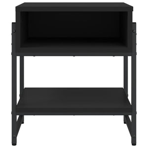 Tavolino da Salotto Nero 40x40x45 cm in Legno Multistrato 838963