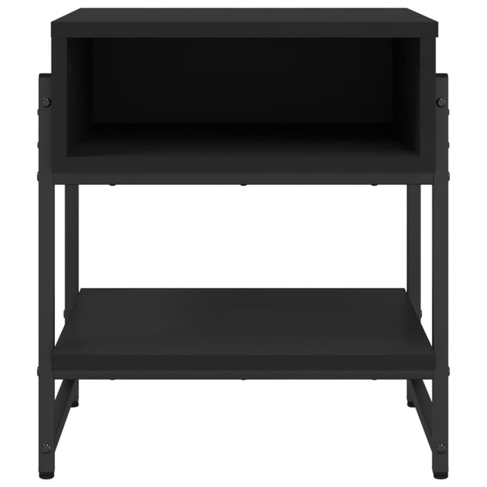 Tavolino da Salotto Nero 40x40x45 cm in Legno Multistrato 838963