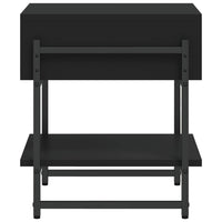 Tavolino da Salotto Nero 40x40x45 cm in Legno Multistrato 838963