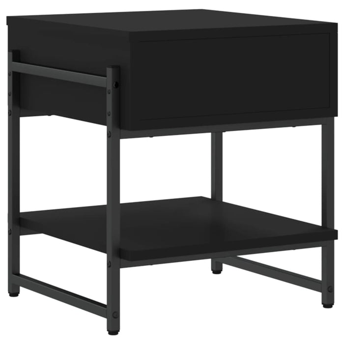 Tavolino da Salotto Nero 40x40x45 cm in Legno Multistrato 838963