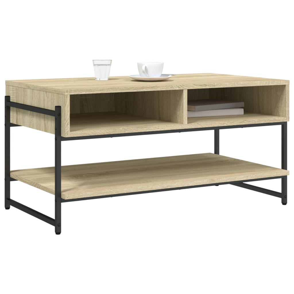 Tavolino da Salotto Rovere Sonoma 90x50x45 cm Legno Multistrato 838969