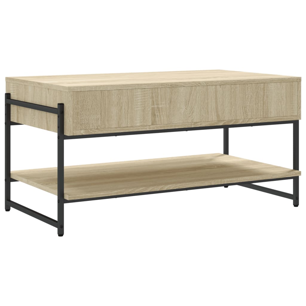 Tavolino da Salotto Rovere Sonoma 90x50x45 cm Legno Multistrato 838969