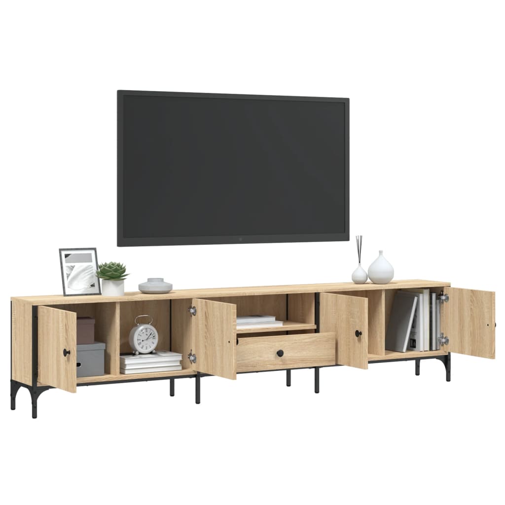 Mobile TV Cassetto Rovere Sonoma 200x25x44 cm Legno Multistrato 838989