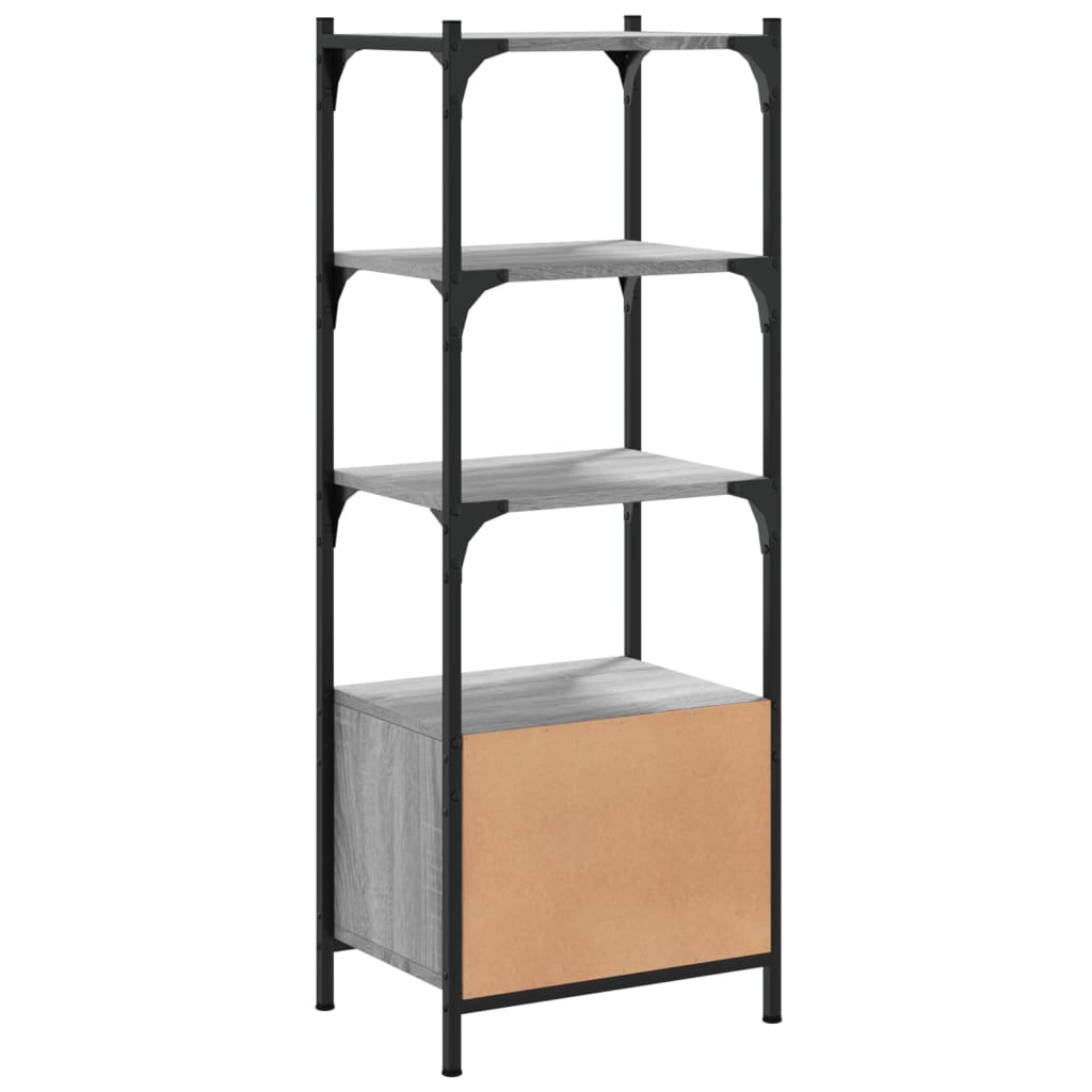 Libreria 3Ripiani Grigio Sonoma 41x30x109,5cm Legno Multistrato 839001