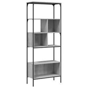 Libreria 5Ripiani Grigio Sonoma 76x33x188,5cm Legno Multistratocod mxl 85752