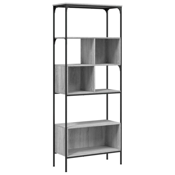 Libreria 5Ripiani Grigio Sonoma 76x33x188,5cm Legno Multistratocod mxl 85752