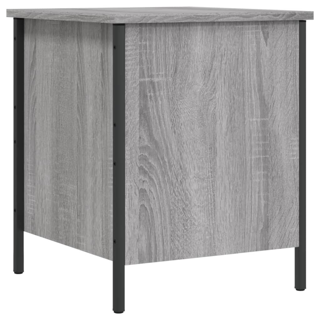 Panca Portaoggetti Grigio Sonoma 40x42,5x50cm Legno Multistrato 839011