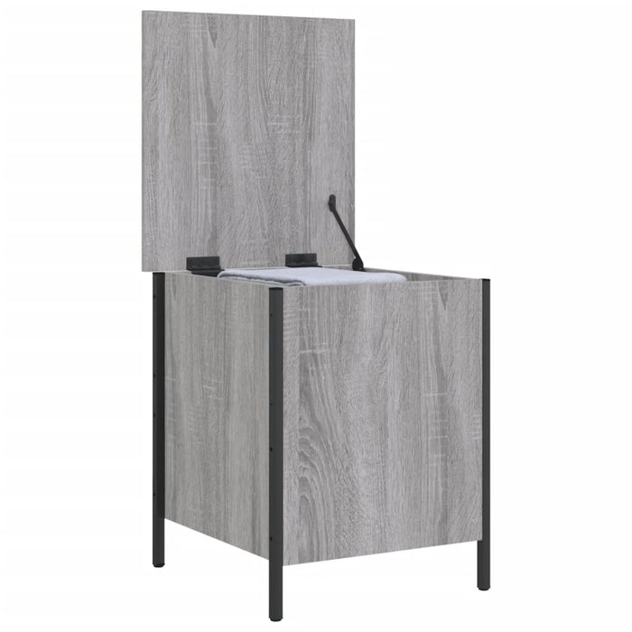 Panca Portaoggetti Grigio Sonoma 40x42,5x50cm Legno Multistrato 839011