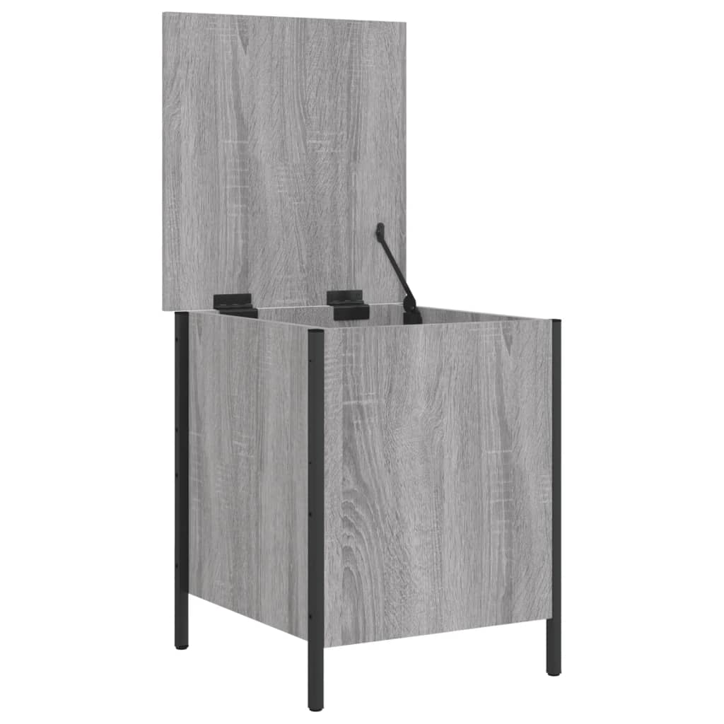 Panca Portaoggetti Grigio Sonoma 40x42,5x50cm Legno Multistrato 839011