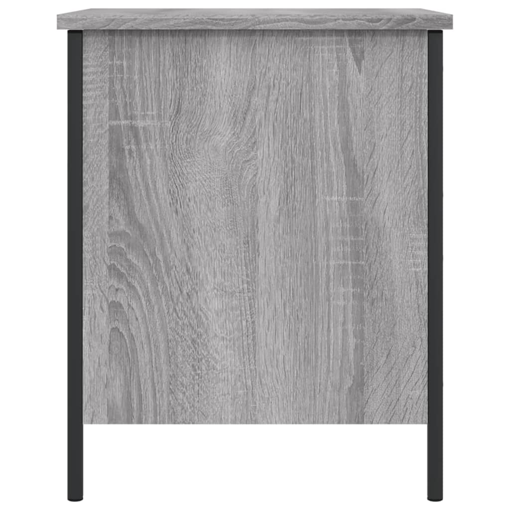 Panca Portaoggetti Grigio Sonoma 40x42,5x50cm Legno Multistrato 839011