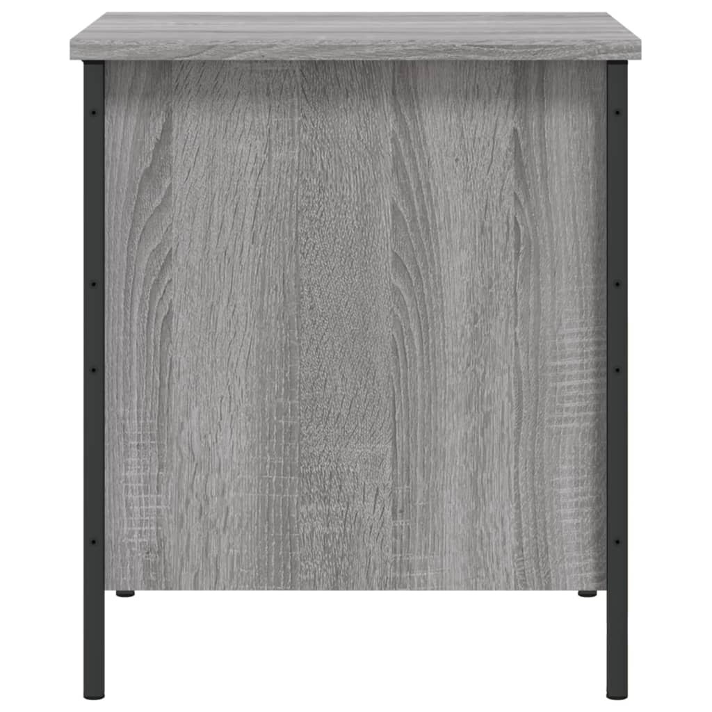 Panca Portaoggetti Grigio Sonoma 40x42,5x50cm Legno Multistrato 839011