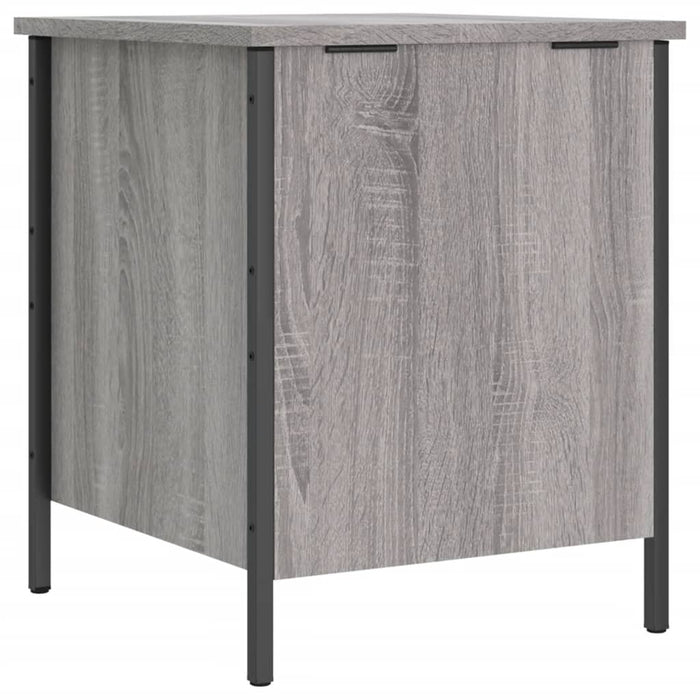 Panca Portaoggetti Grigio Sonoma 40x42,5x50cm Legno Multistrato 839011