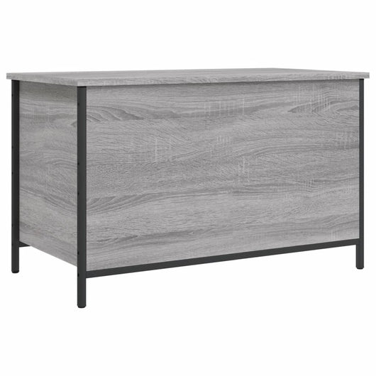 Panca Portaoggetti Grigio Sonoma 80x42,5x50cm Legno Multistrato 839016