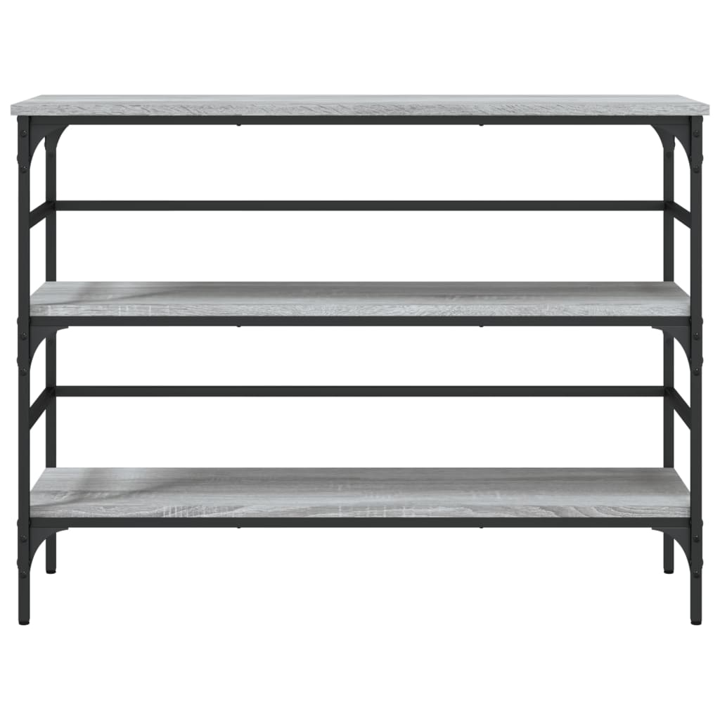 Tavolo Consolle Grigio Sonoma 100x32x75 cm in Legno Multistrato 839051