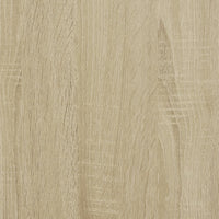 Tavolino Consolle Rovere Sonoma 75x32x75cm in Legno Multistrato 839054