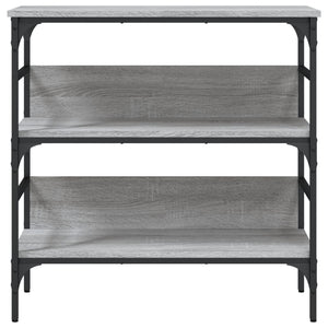 Tavolino Consolle Grigio Sonoma 75x32x75cm in Legno Multistrato 839056