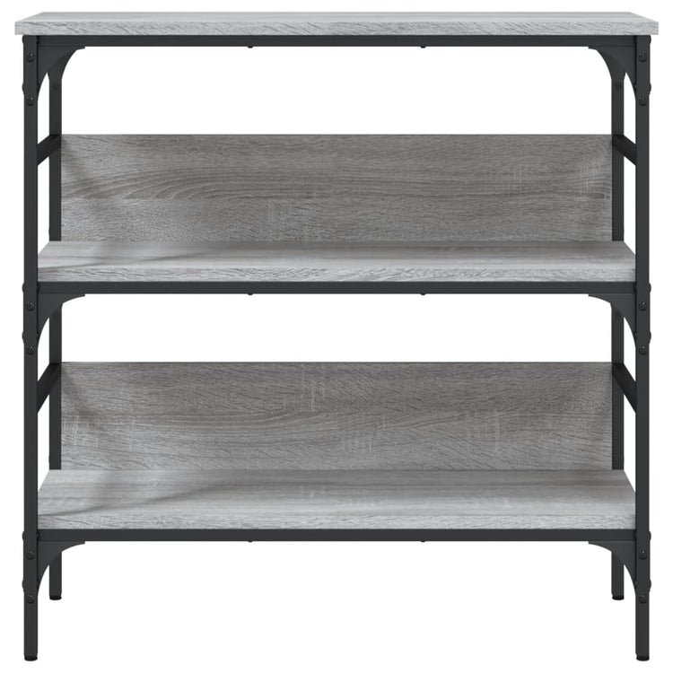 Tavolino Consolle Grigio Sonoma 75x32x75cm in Legno Multistrato 839056