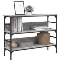 Tavolo Consolle Grigio Sonoma 100x32x75 cm in Legno Multistrato 839061