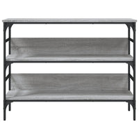 Tavolo Consolle Grigio Sonoma 100x32x75 cm in Legno Multistrato 839061