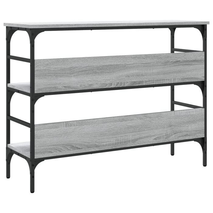 Tavolo Consolle Grigio Sonoma 100x32x75 cm in Legno Multistrato 839061