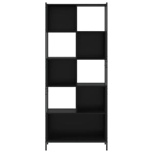 Libreria Nera 72x28x172 cm in Legno Multistrato 3213652