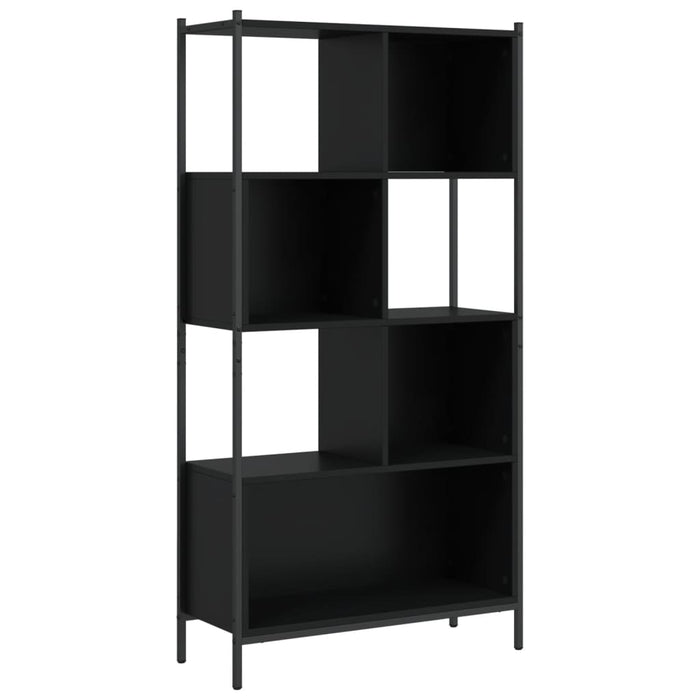 Libreria Nera 72x28x172 cm in Legno Multistrato 3213652