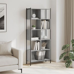 Libreria Grigio Sonoma 72x28x172 cm in Legno Multistratocod mxl 134325