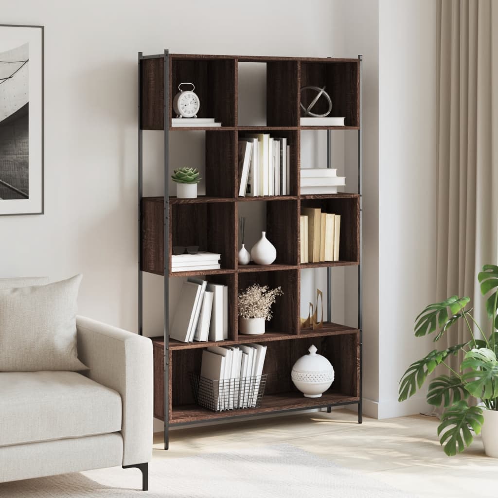 Libreria Rovere Marrone 102x28x172 cm in Legno Multistrato 3213661