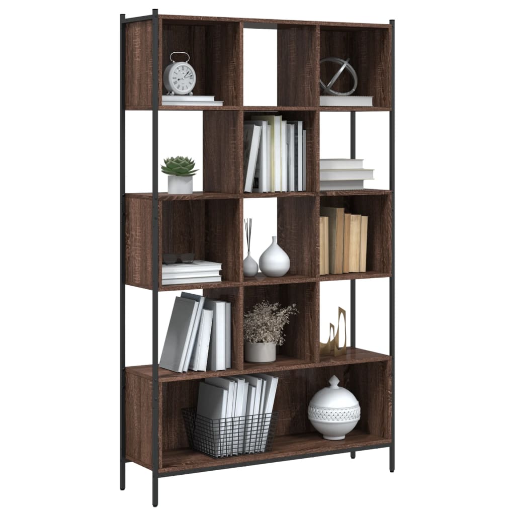 Libreria Rovere Marrone 102x28x172 cm in Legno Multistrato 3213661