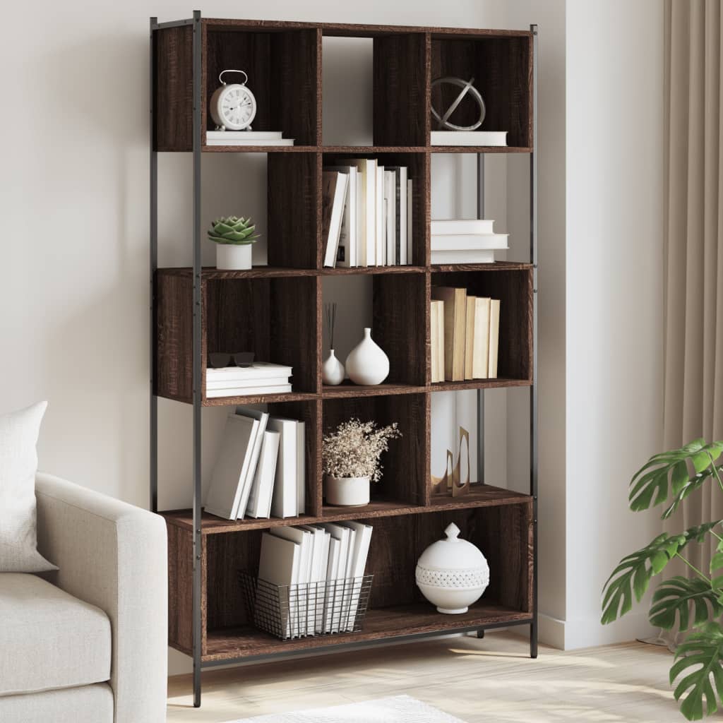 Libreria Rovere Marrone 102x28x172 cm in Legno Multistrato 3213661