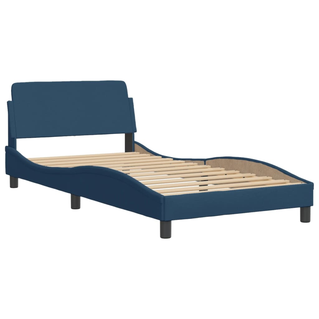 Letto con Materasso Blu 100x200 cm in Tessuto 3208350