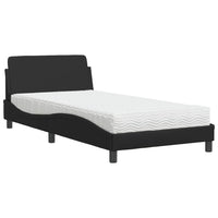 Letto con Materasso Nero 100x200 cm in Similpelle 3208357