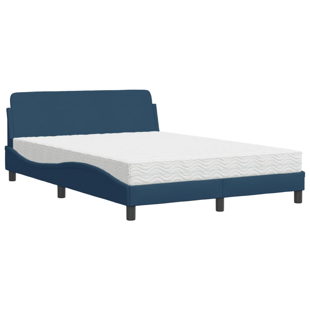 Letto con Materasso Blu 120x200 cm in Tessuto 3208370