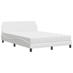 Letto con Materasso Bianco 120x200 cm in Similpelle 3208378