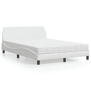 Letto con Materasso Bianco 120x200 cm in Similpelle 3208378