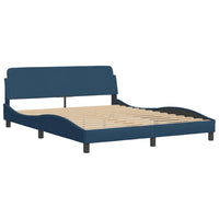 Letto con Materasso Blu 160x200 cm in Tessuto 3208430