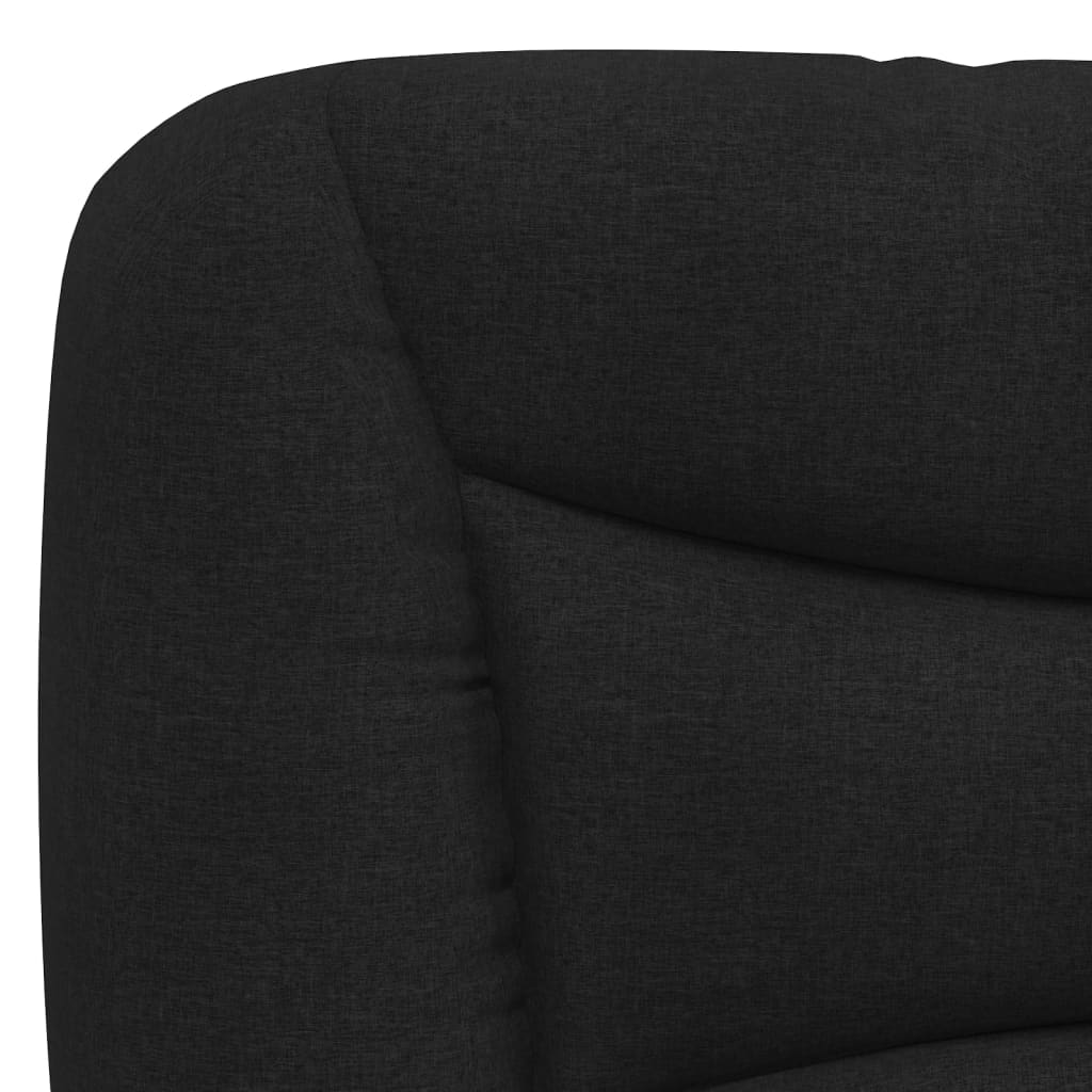 Letto con Materasso Nero 90x190 cm in Tessuto 3208501