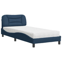 Letto con Materasso Blu 90x190 cm in Tessuto 3208505