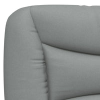 Letto con Materasso Grigio Chiaro160x200 cm Tessuto 3208541